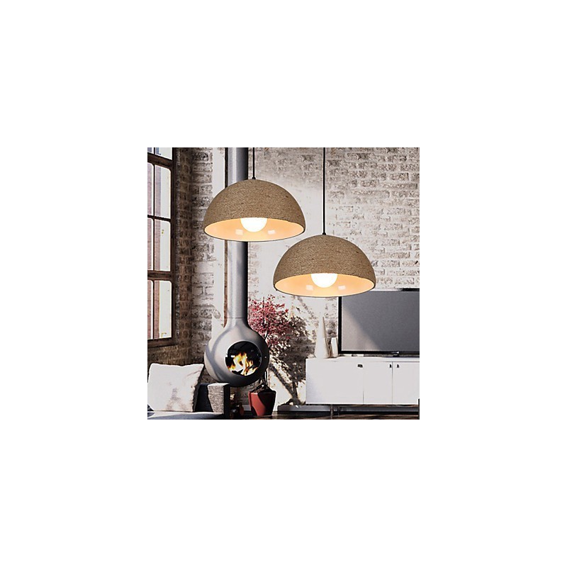 30*Restore Ancient Ways The Nordic Idea Semicircle Chimney Hand Hemp Rope Droplight