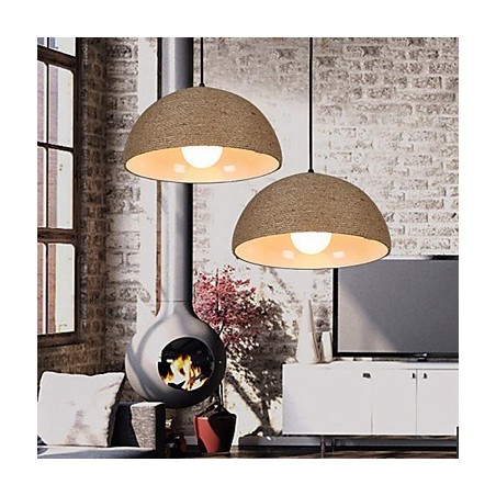 30*Restore Ancient Ways The Nordic Idea Semicircle Chimney Hand Hemp Rope Droplight