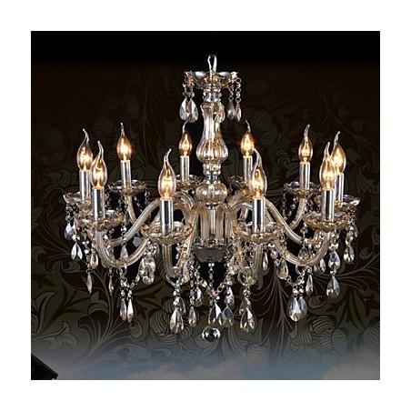 10 Lights Luxury Crystal Chandelier Cognac Color K9 Crystal Chandelier