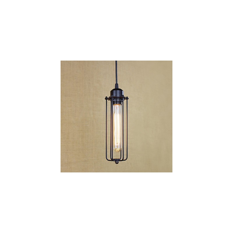 Rustic Wrought Iron Chandelier Light Pastoral Flute