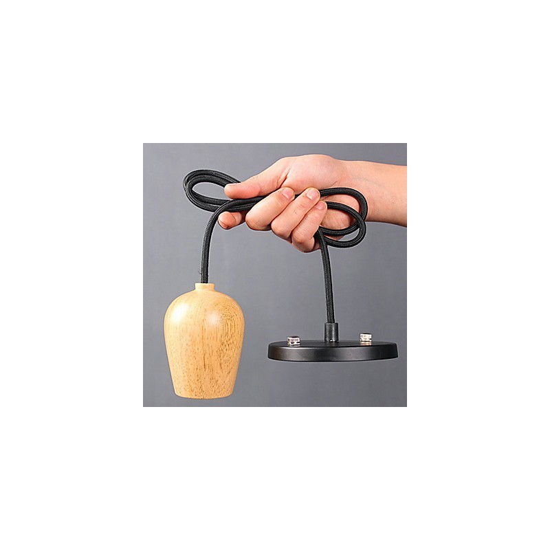 Country Mini Style Others Wood Bamboo Pendant Light Garage