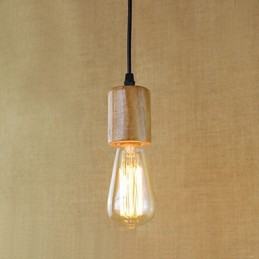 Pendant Lights Traditional Classic Vintage Retro Country Garage Wood Bamboo