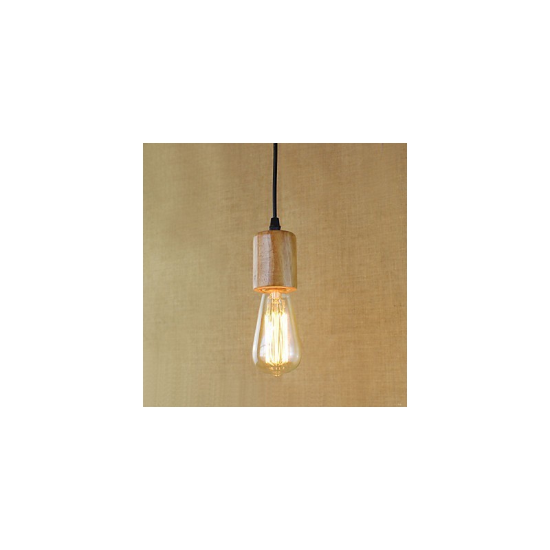 Pendant Lights Traditional Classic Vintage Retro Country Garage Wood Bamboo