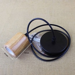 Pendant Lights Traditional Classic Vintage Retro Country Garage Wood Bamboo