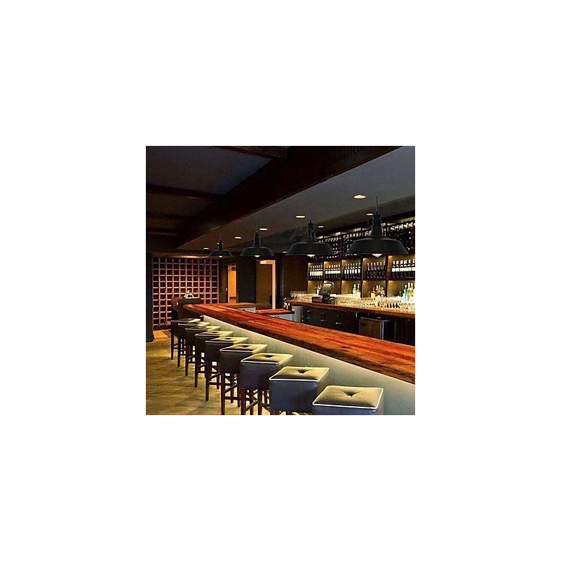 Vintage Painting Metal Pendant Light