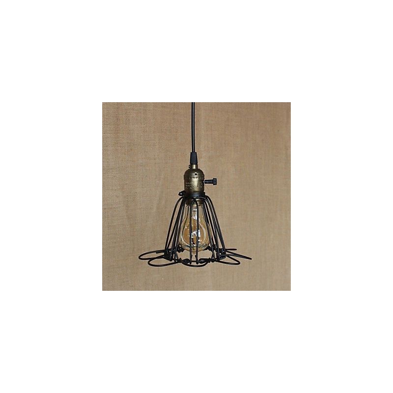 American Rural Industry Contracted Single Head Of Creative Small Hob Iron Chandelier
