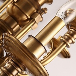 Chandelier Traditional Classic Rustic Lodge Metal