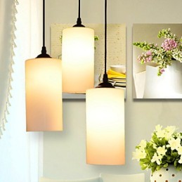 Round Straight Glass Single Head Droplight Lamp Light