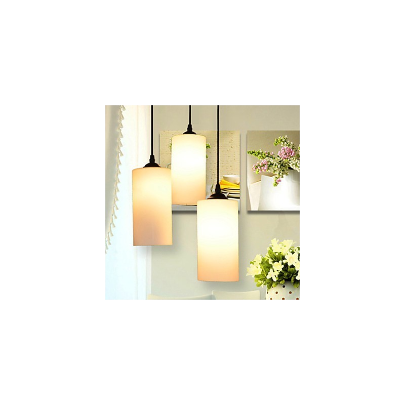 Round Straight Glass Single Head Droplight Lamp Light