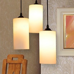 Round Straight Glass Single Head Droplight Lamp Light