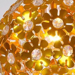 Modern Contemporary Crystal Mini Style Gold Metal Chandelier