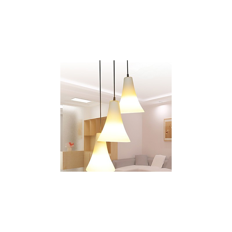Funnel Cone Cone Type Single Head Trumpet Shaped Glass Meal Light Simple Droplight Lamp Light