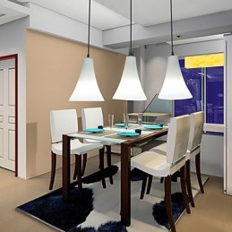 Funnel Cone Cone Type Single Head Trumpet Shaped Glass Meal Light Simple Droplight Lamp Light