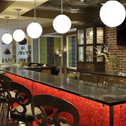 Contracted White Glass Ball Decorative Chandelier Light