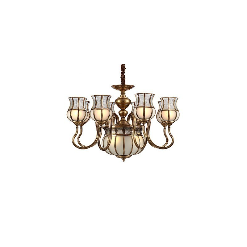 Chandelier Traditional Classic Rustic Lodge Metal