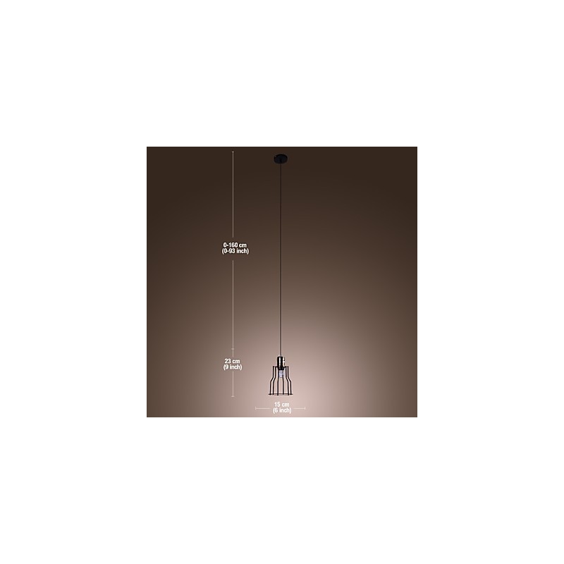 Traditional Classic Vintage Mini Style Painting Pendant Light