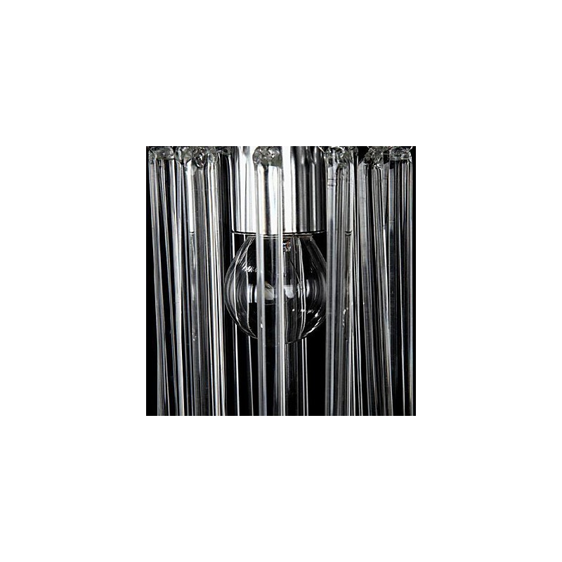 Modern Contemporary Crystal Chrome Metal Pendant Light