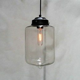 Bottle Design Pendant 1 Light Minimalist Iron Painting