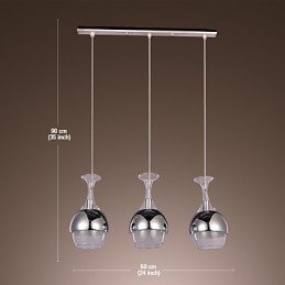 Modern Creative 3 Light Pendant in Shape Of Goblet