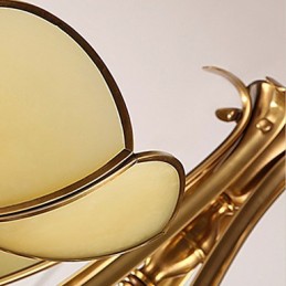 Traditional Classic Rustic Lodge Brass Metal Chandelier