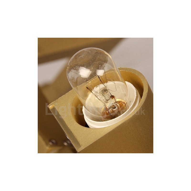 10 Light Modern Contemporary Chandelier Light (Black Golden)