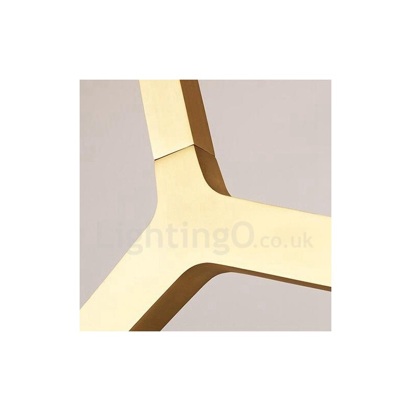 12 Light Modern Contemporary Chandelier Light (Black Golden)