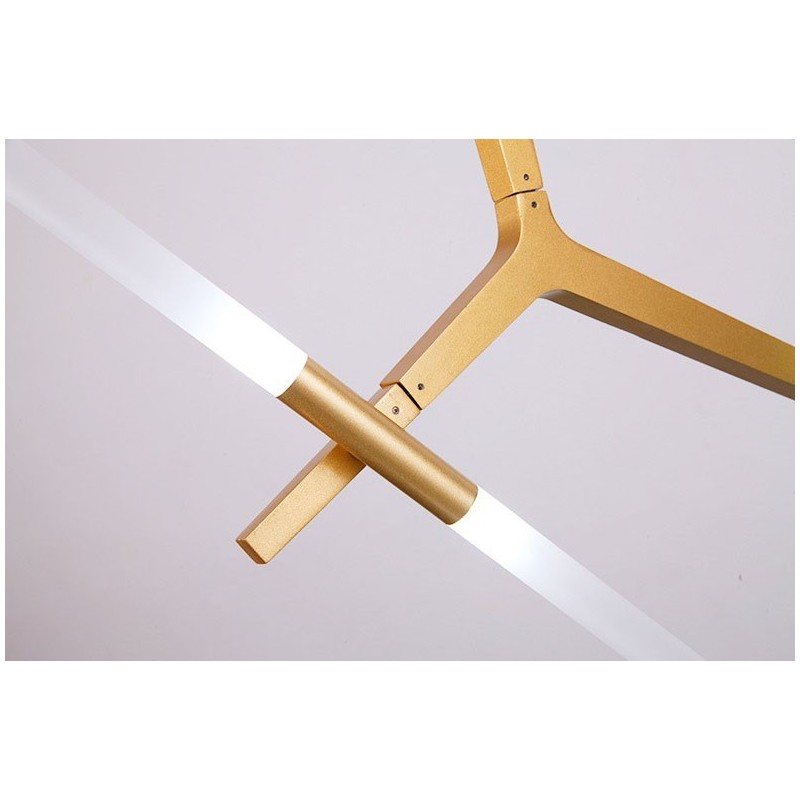 12 Light Modern Contemporary Chandelier Light (Black Golden)