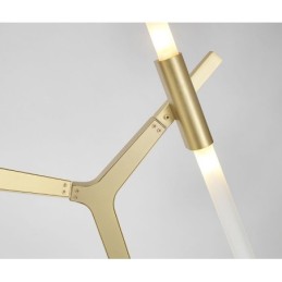 Modern Contemporary 20 Light Chandelier Light (Black Golden)