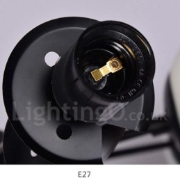 Black 8 Light Modern Contemporary 2 Tier Metal Chandelier with Glass Shade