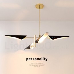 2 Tier Modern Contemporary 4 Light Chandelier