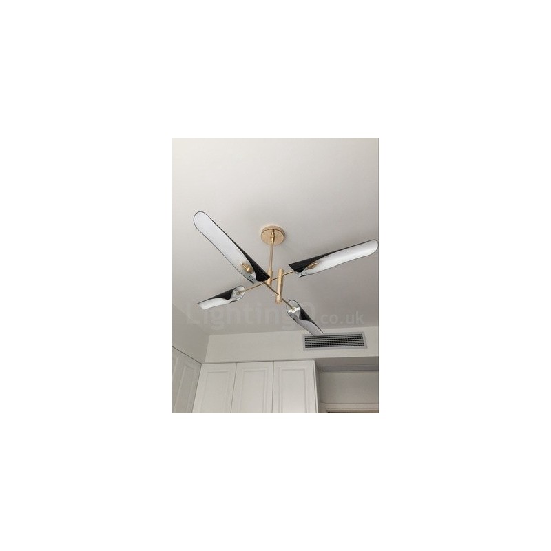 2 Tier Modern Contemporary 4 Light Chandelier