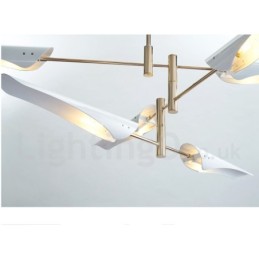 2 Tier Modern Contemporary 4 Light Chandelier