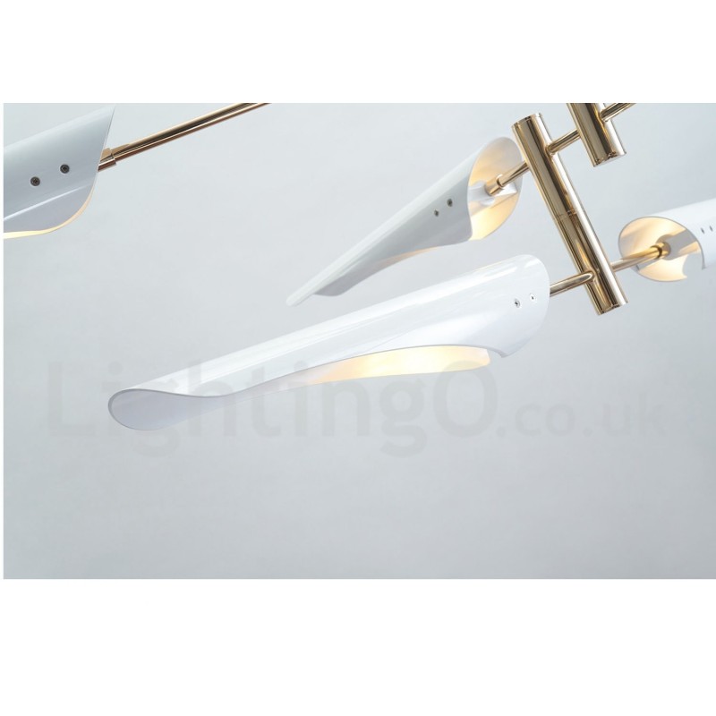 2 Tier Modern Contemporary 4 Light Chandelier