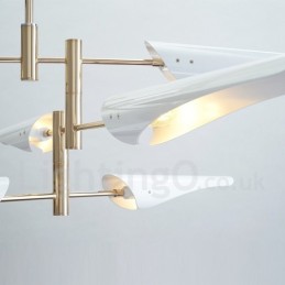 Modern Contemporary 4 Tier 8 Light Chandelier