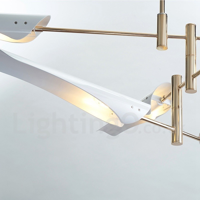 Modern Contemporary 4 Tier 8 Light Chandelier