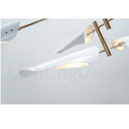 Modern Contemporary 4 Tier 8 Light Chandelier