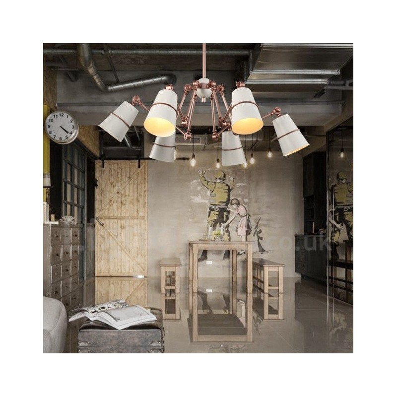 6 Light Chandelier Lamp with Modern Contemporary Style Light