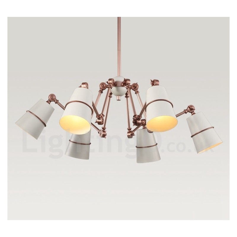 6 Light Chandelier Lamp with Modern Contemporary Style Light