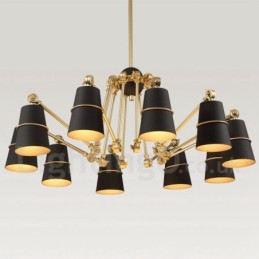 10 Light Chandelier Lamp with Modern Contemporary Style Light