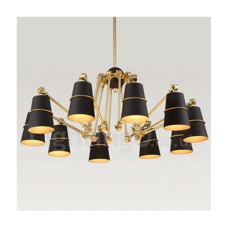 10 Light Chandelier Lamp with Modern Contemporary Style Light