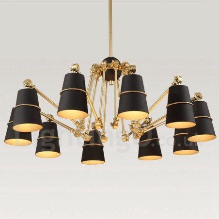 10 Light Chandelier Lamp with Modern Contemporary Style Light