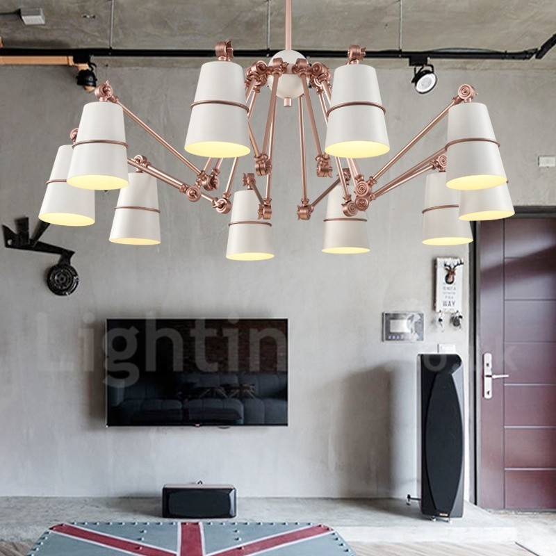 10 Light Chandelier Lamp with Modern Contemporary Style Light