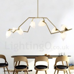 Modern Contemporary 8 Light Chandelier Lamp Light