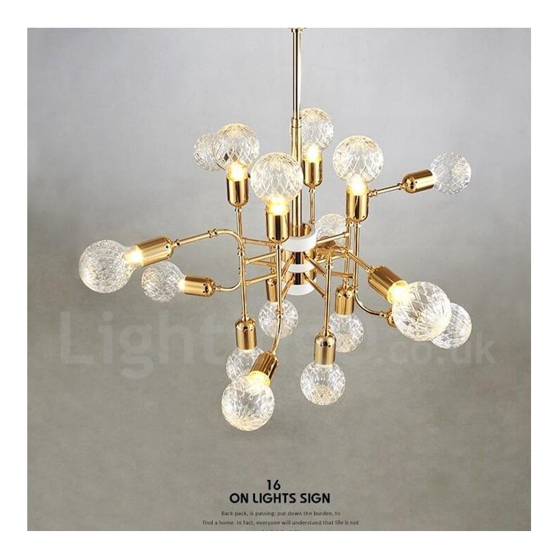 4 Tier Modern Contemporary 16 Light Chandelier Lamp Light