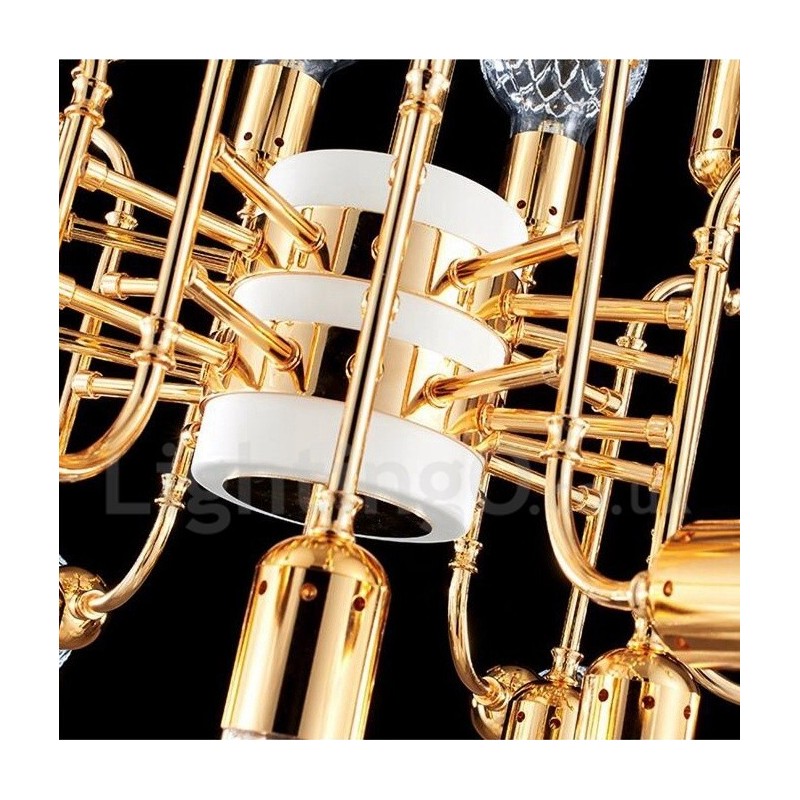 4 Tier Modern Contemporary 16 Light Chandelier Lamp Light