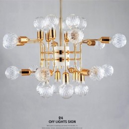 4 Tier Modern Contemporary 24 Light Chandelier Lamp Light
