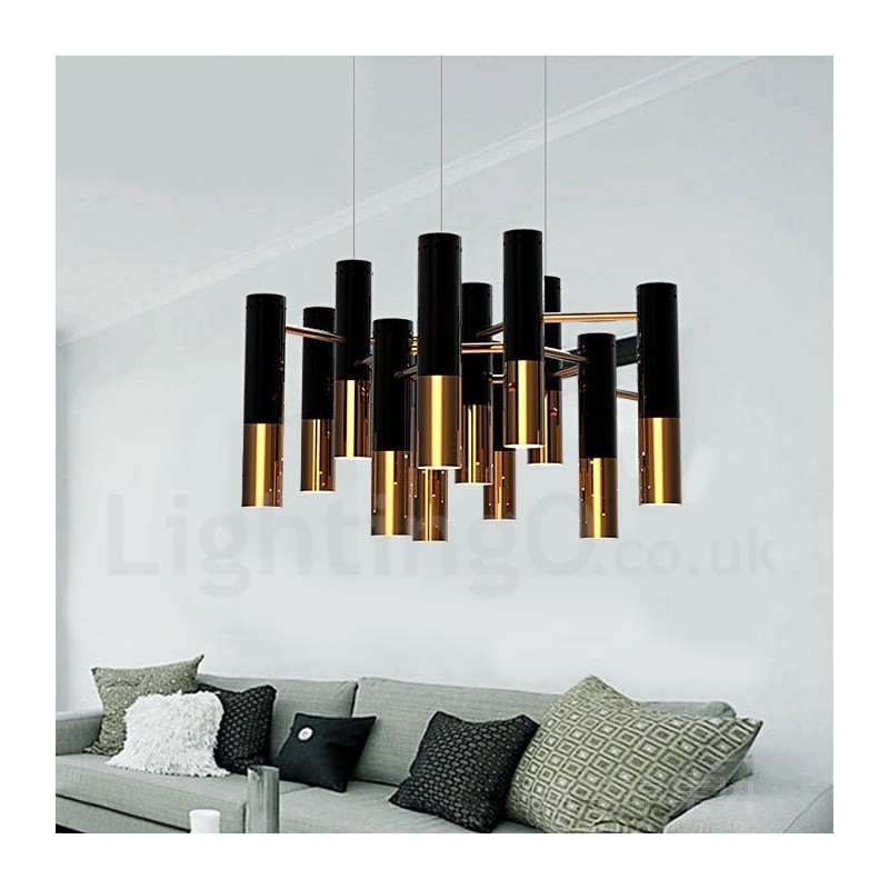 Modern Contemporary 13 Light Chandelier Single Tier Lamp Light