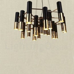 Modern Contemporary 19 Light Chandelier Single Tier Lamp Light