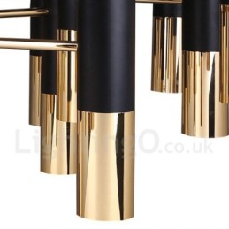 Modern Contemporary 19 Light Chandelier Single Tier Lamp Light