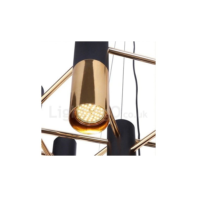 Modern Contemporary 19 Light Chandelier Single Tier Lamp Light